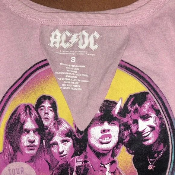 AC/DC Cut Out Tee - Picture 2 of 2